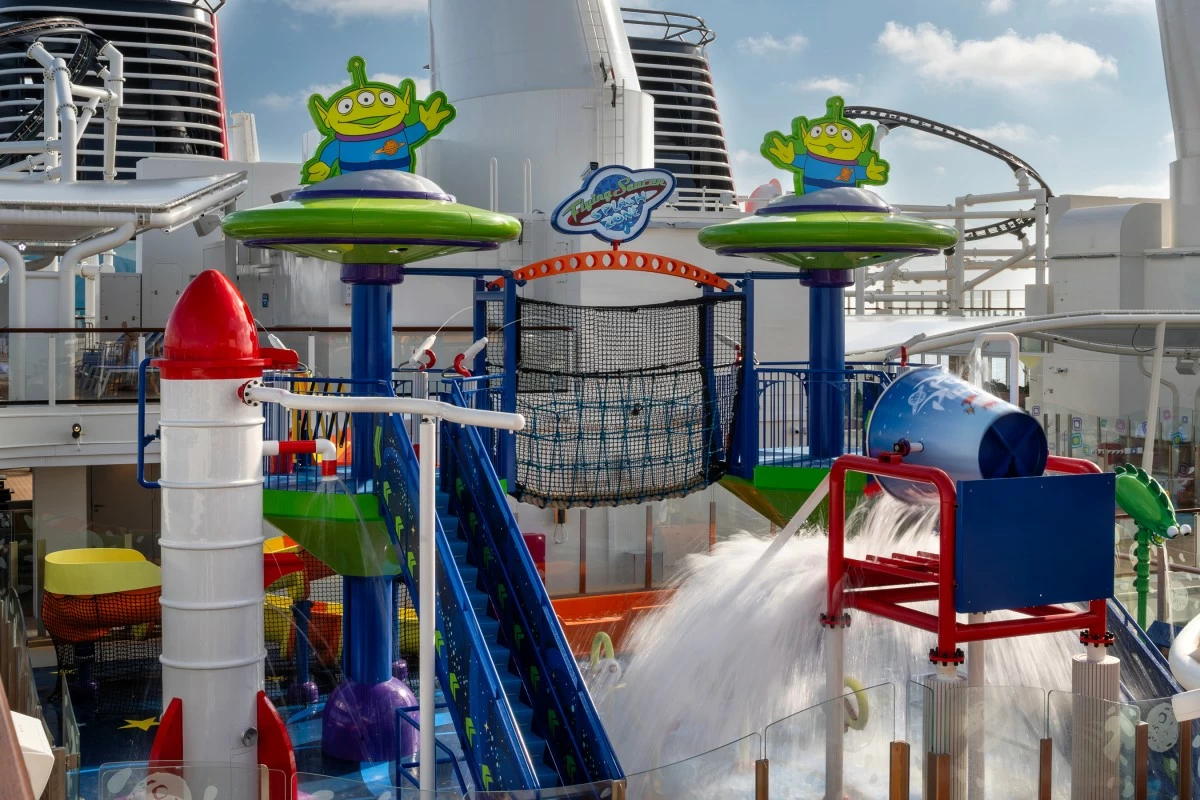 TAKE A DIP Toy Story Place gives guests a fun swimming experience.