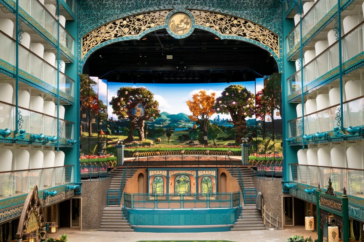 DREAM AWAY Waltz down the Imagination Garden area, where you can spot Cinderella's castle while soaking in the sunlight.