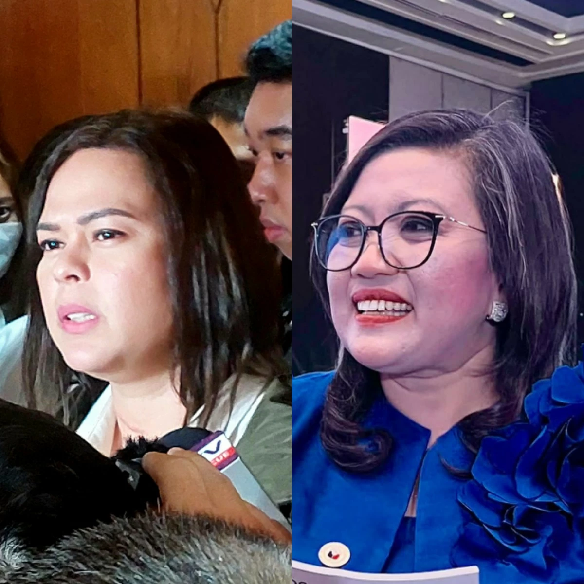 Vice President Sara Duterte (left), Batangas 2nd district Rep. Gerville “Jinky Bitrics” Luistro (MANILA BULLETIN, PPAB)