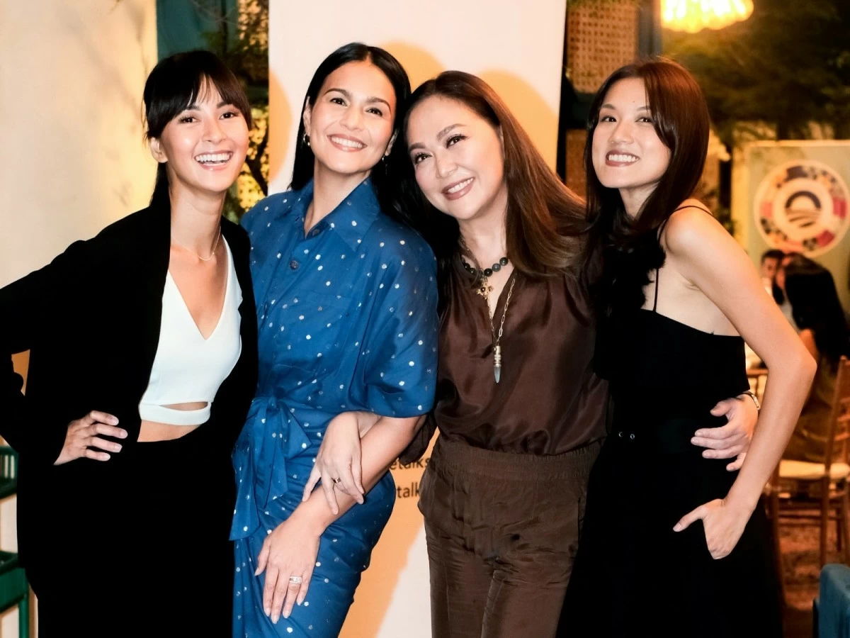 WOMEN FORWARD (From left) Bianca with Iza Calzado-Wintle, Karen Davila, and Lynn Pinugu