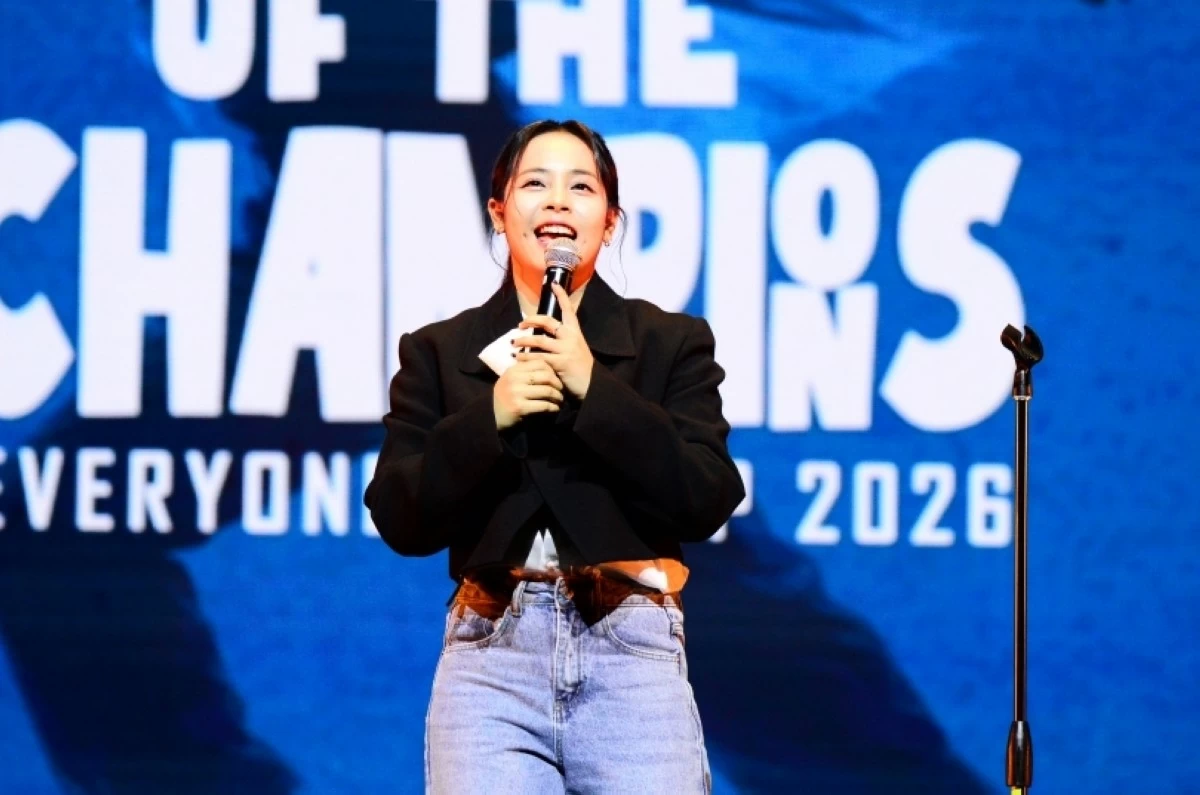 Gwyn Dorado at “Everyone’s KPOP: Battle of the Champions” competition on March 4 at the Metropolitan Theater in Manila (Jonathan Hicap) 
