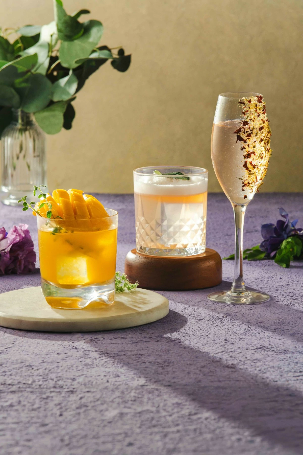 Rose Chamomile Spritzer at Madison Lounge and Bar, Fiery Lady at Port Bar, and Tropical Summer at Freestyle Pool Bar at Hilton Manila Newport World Resorts.