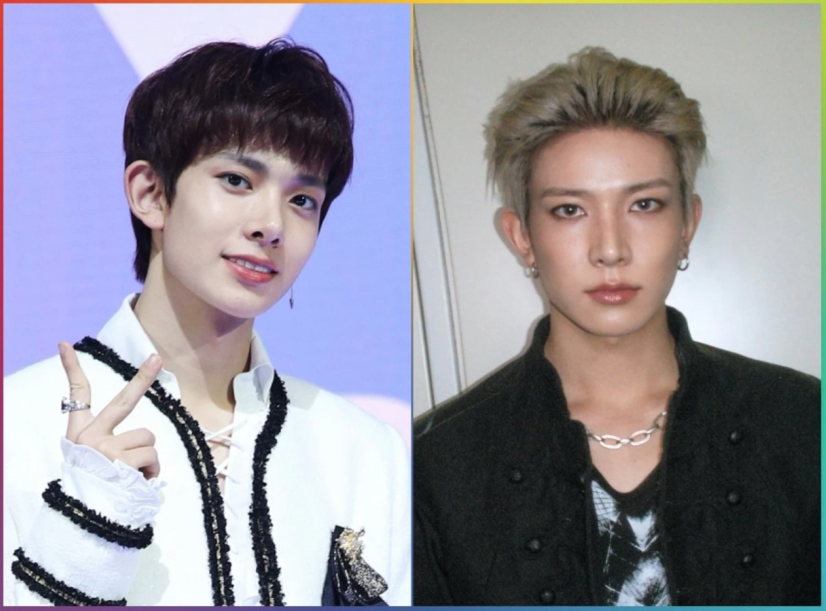 (Left) Heeseung during ENHYPEN's media showcase for their debut album 