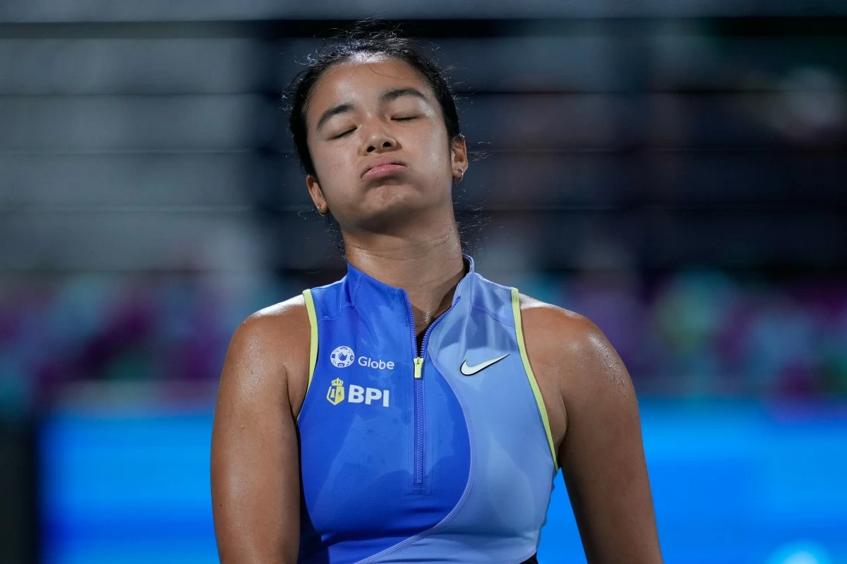 Alex Eala loses to Linda Noskova in Round of 16 of the BNP Paribas Open. (File Photo/AP)