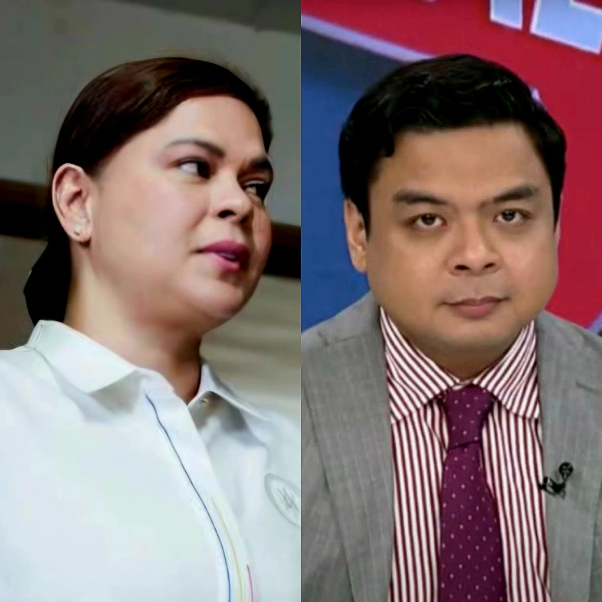Vice President Sara Duterte (left), Bicol Saro Party-list Rep. Terry Ridon (Facebook)
