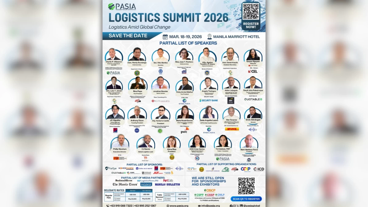 Logistics leaders to convene in Manila as AI reshapes regional trade