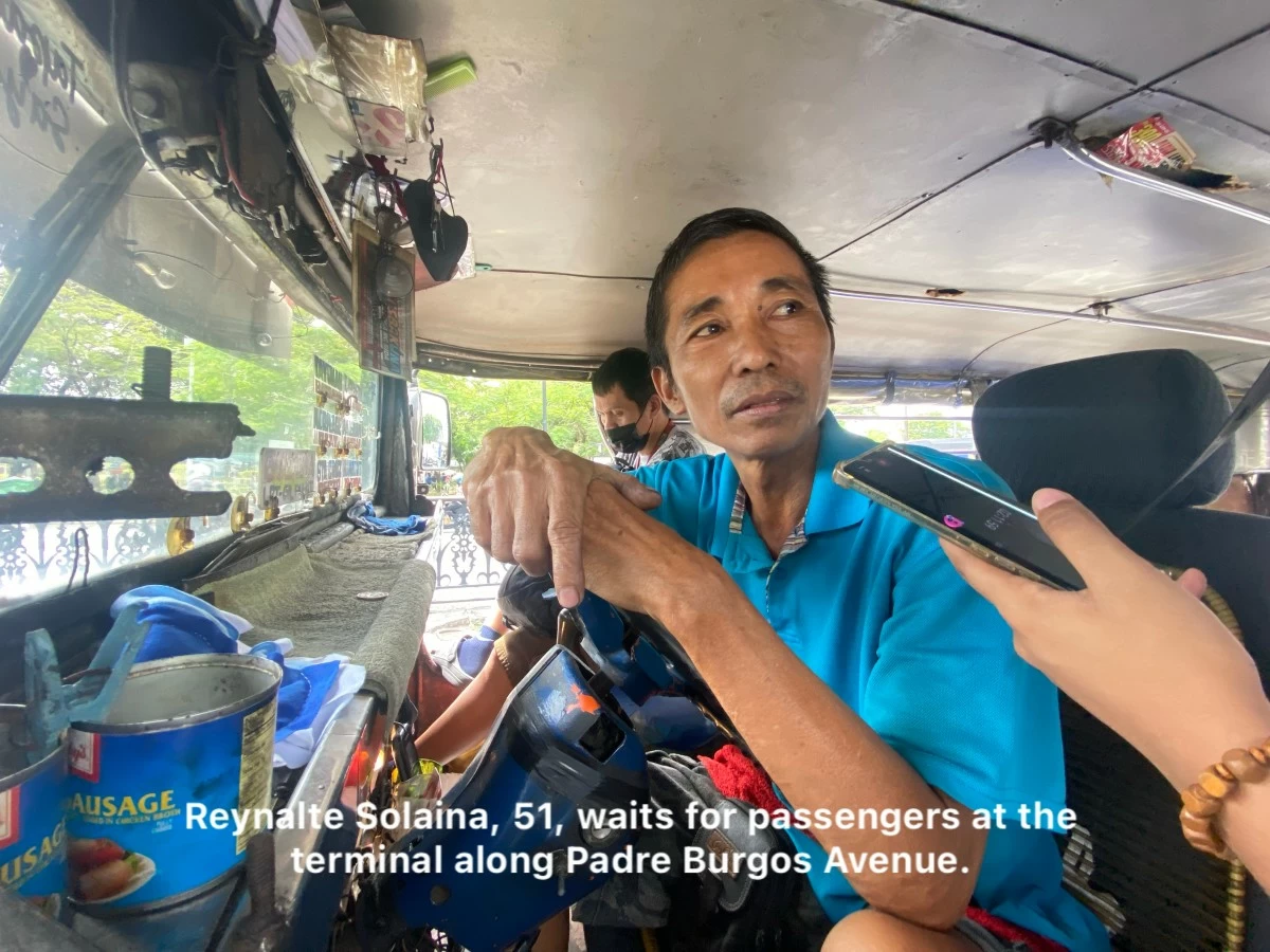 Jeepney driver Reynalte Solaina