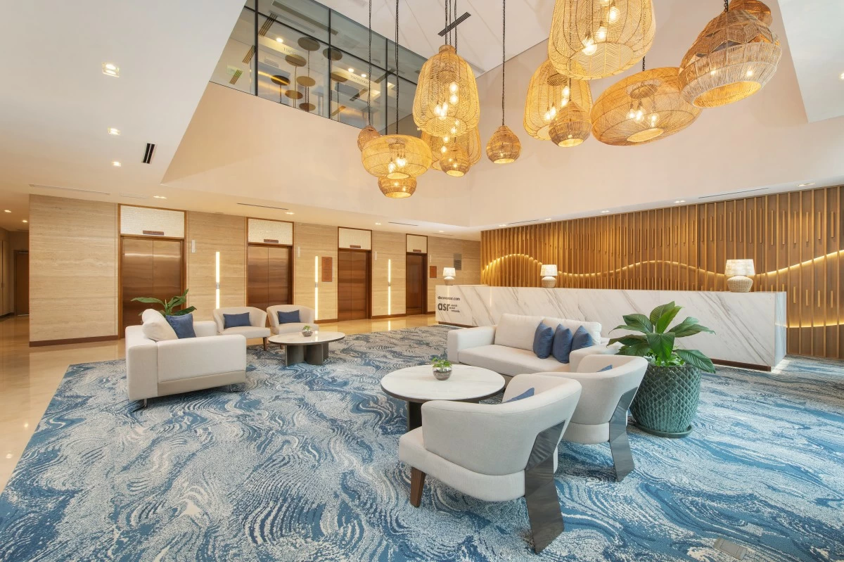 The Somerset Valero lobby on the 14th floor