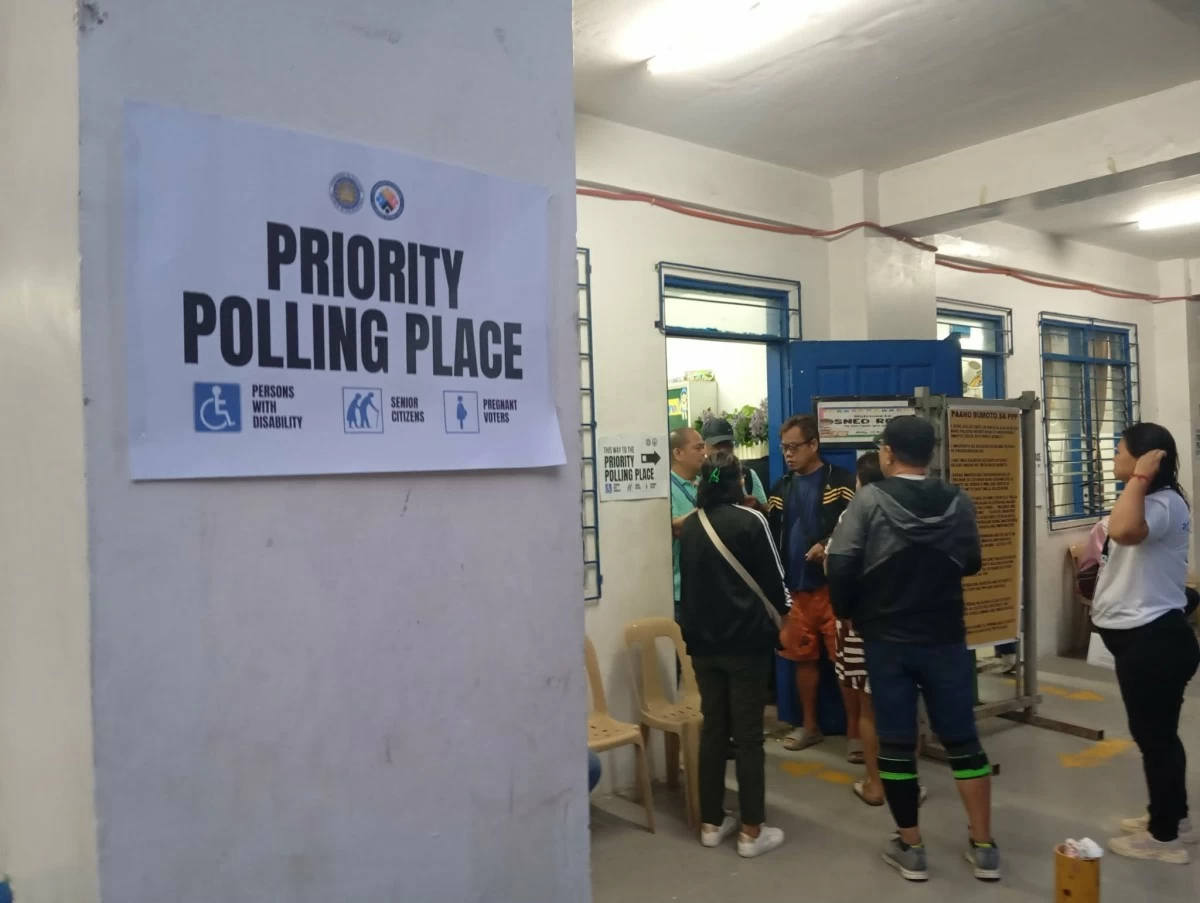 One of the two Priority Polling Precincts at the San Jose National High School in Antipolo City (photo by Nel Andrade)