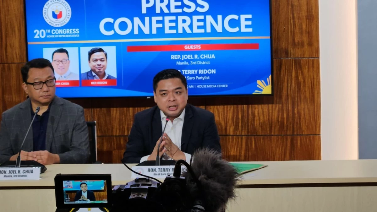 Bicol Saro Party-list Rep. Terry Ridon (Ellson Quismorio/ MANILA BULLETIN)