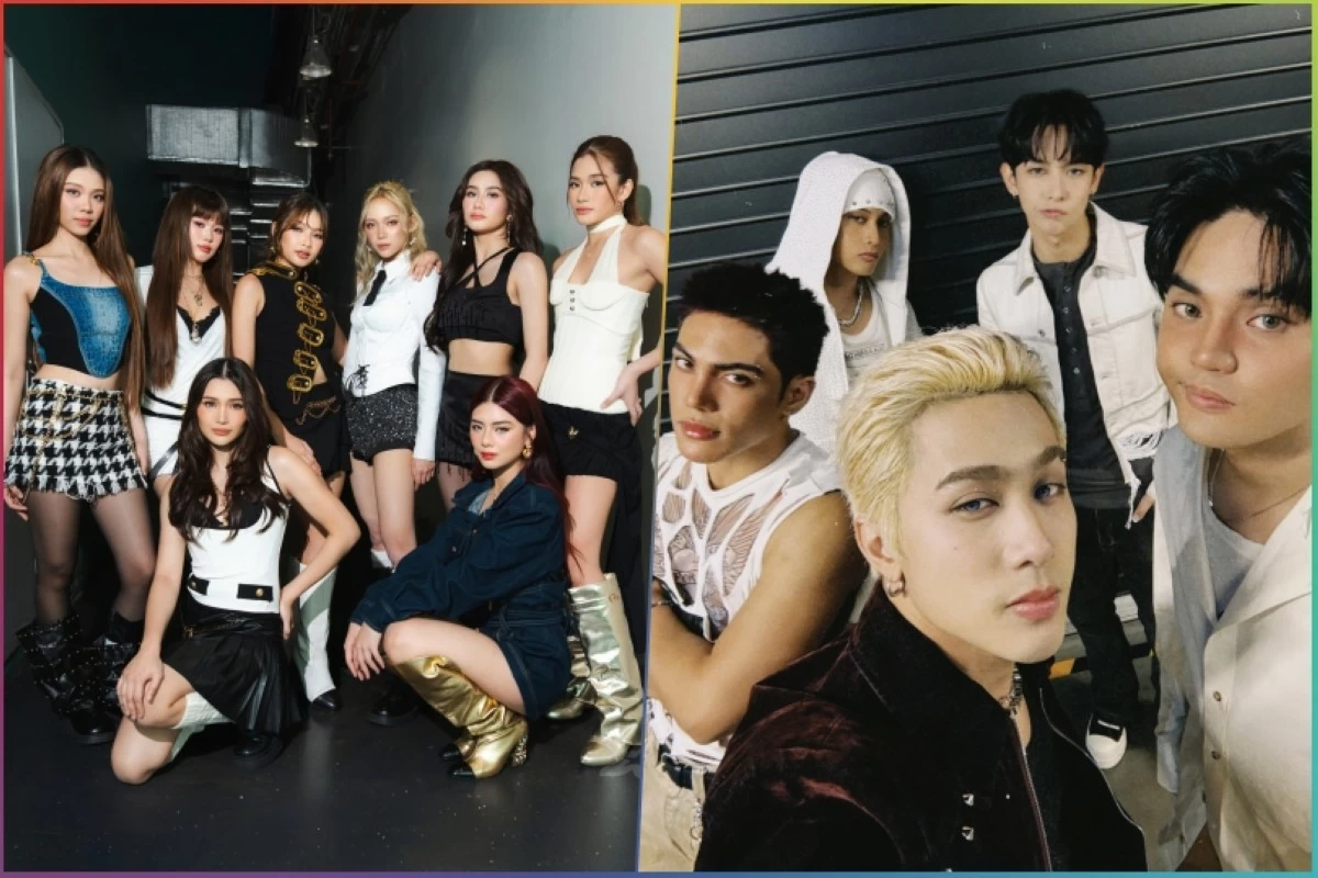 BINI (left) and SB19 (X) 