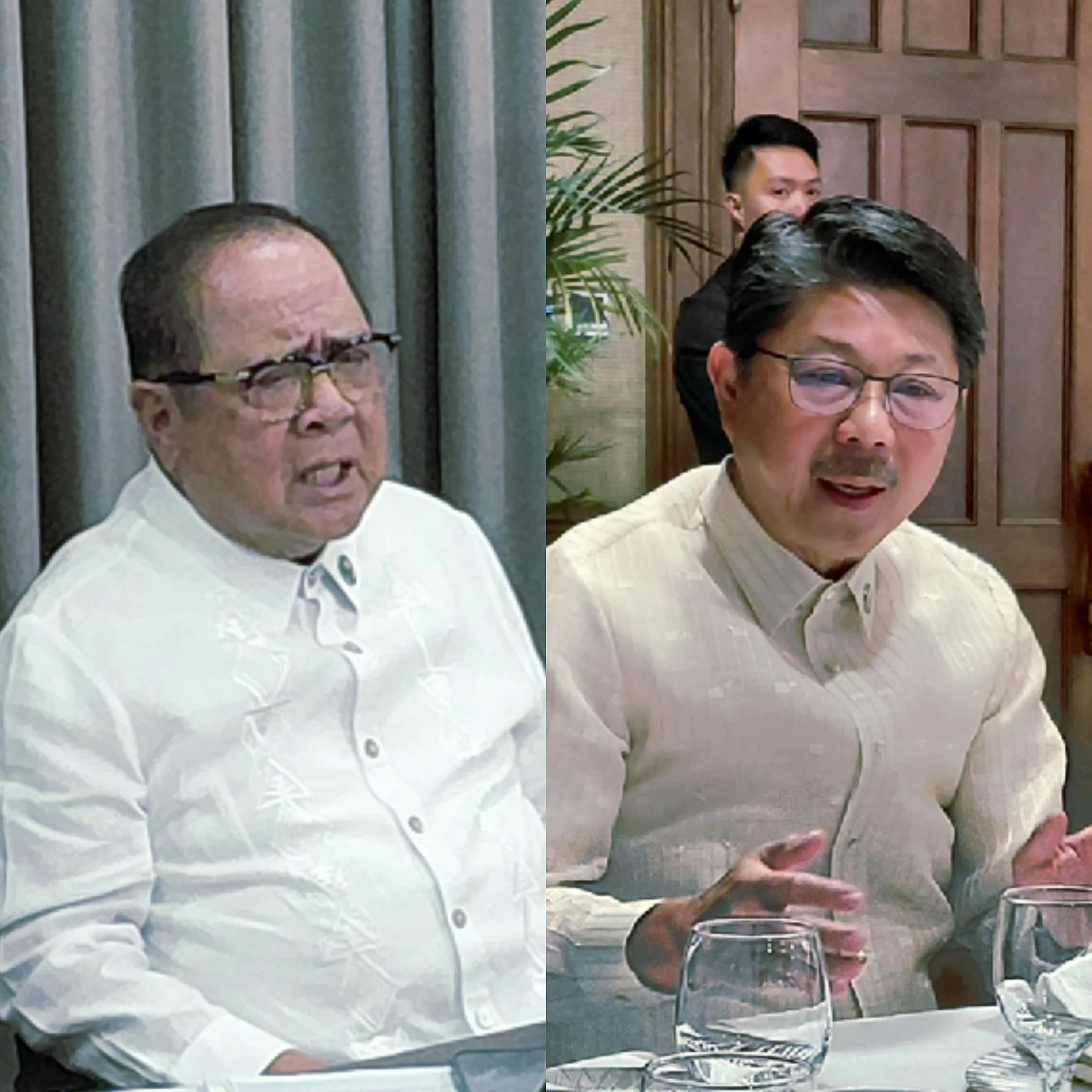 Antipolo City 2nd Ronaldo "Ronnie" Puno (left), House Speaker Faustino "Bojie" Dy III (Ellson Quismorio/ MANILA BULLETIN)