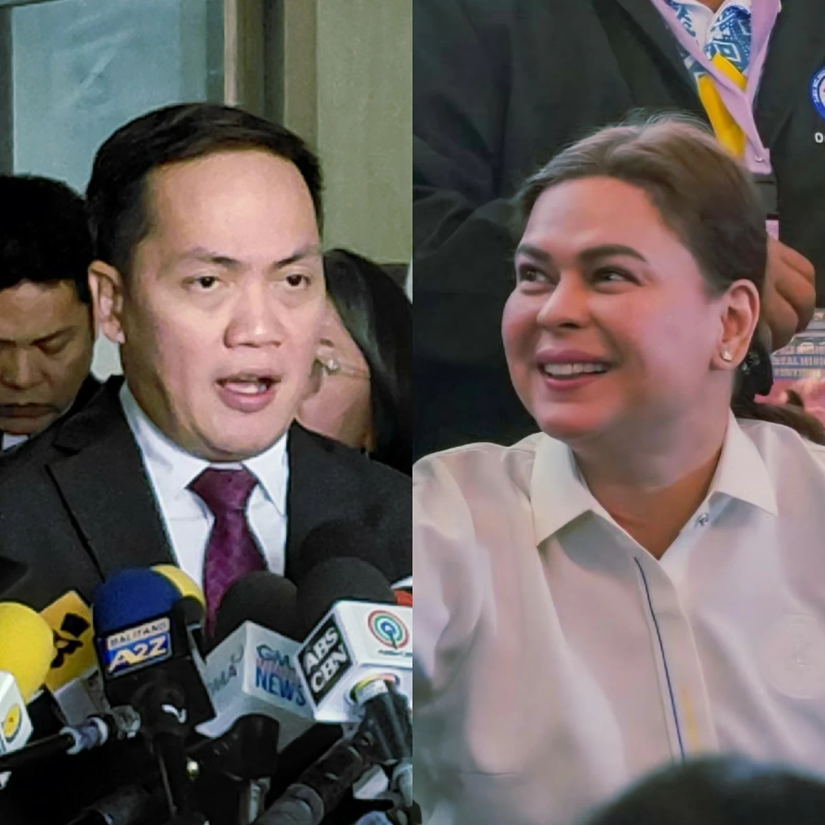 Lawyer Amando Virgil Ligutan (left), Vice President Sara Duterte (MANILA BULLETIN, Facebook)