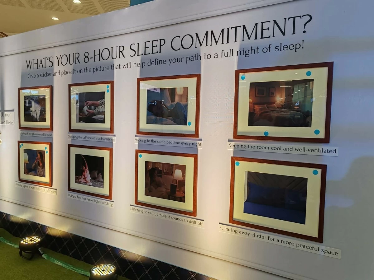 One of the interactive installations at the Country Club event