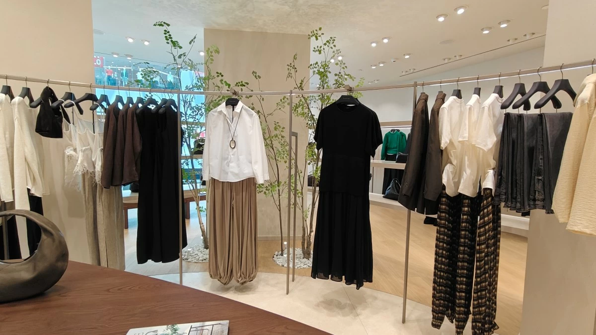 Inside Massimo Dutti's store at SM Mall of Asia