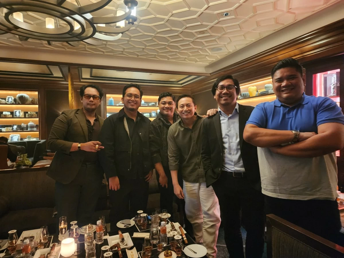 THE BOYS The author with fellow media members Bryle Suralta of Robb Report Philippines, Kimani Franco of The Post, Joseph Garcia of BusinessWorld, Franz Sorilla IV of Tatler Philippines, and Anton Delos Reyes of Malaya Business Insight.