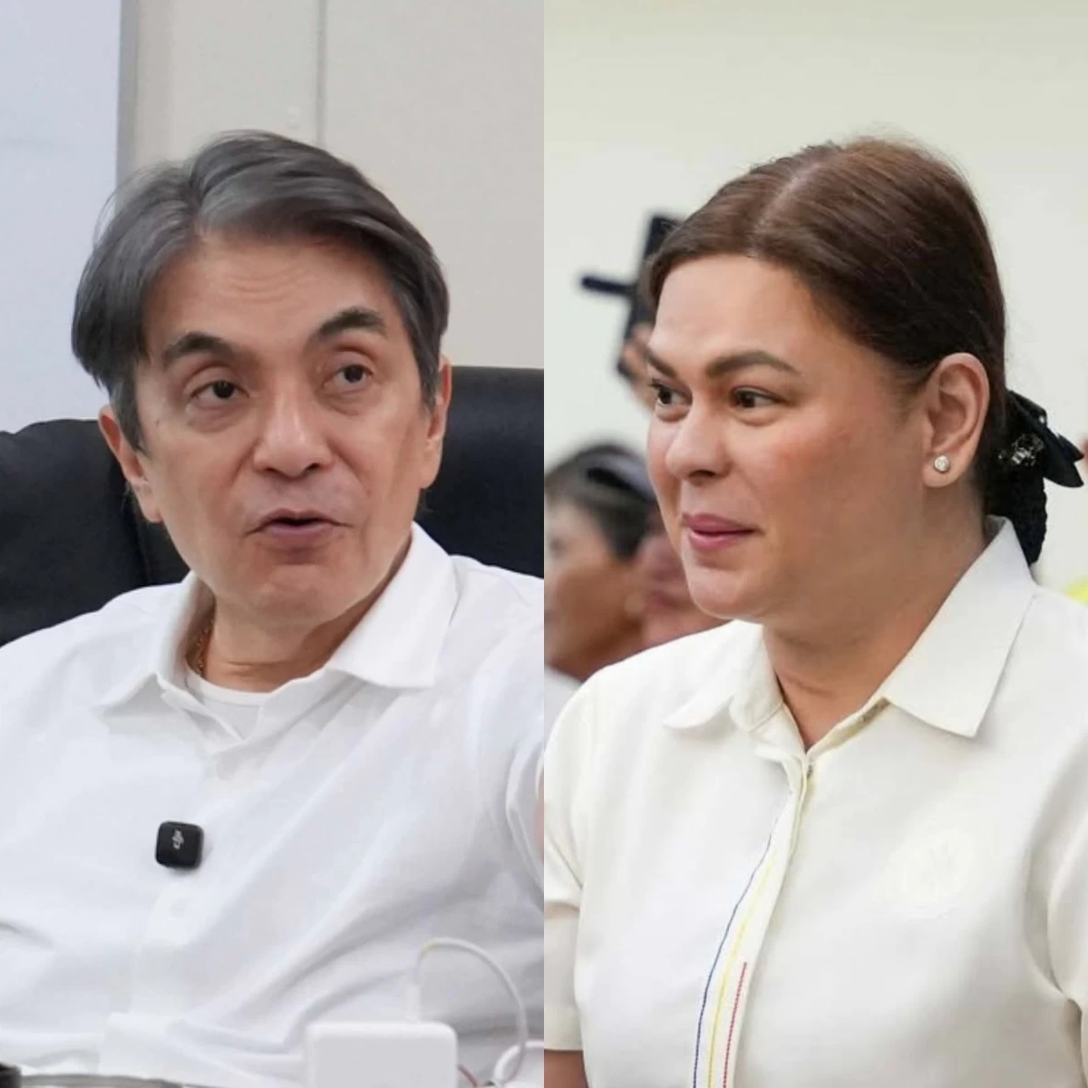 Navotas City lone district Rep. Toby Tiangco (left), Vice President Sara Duterte (Facebook)