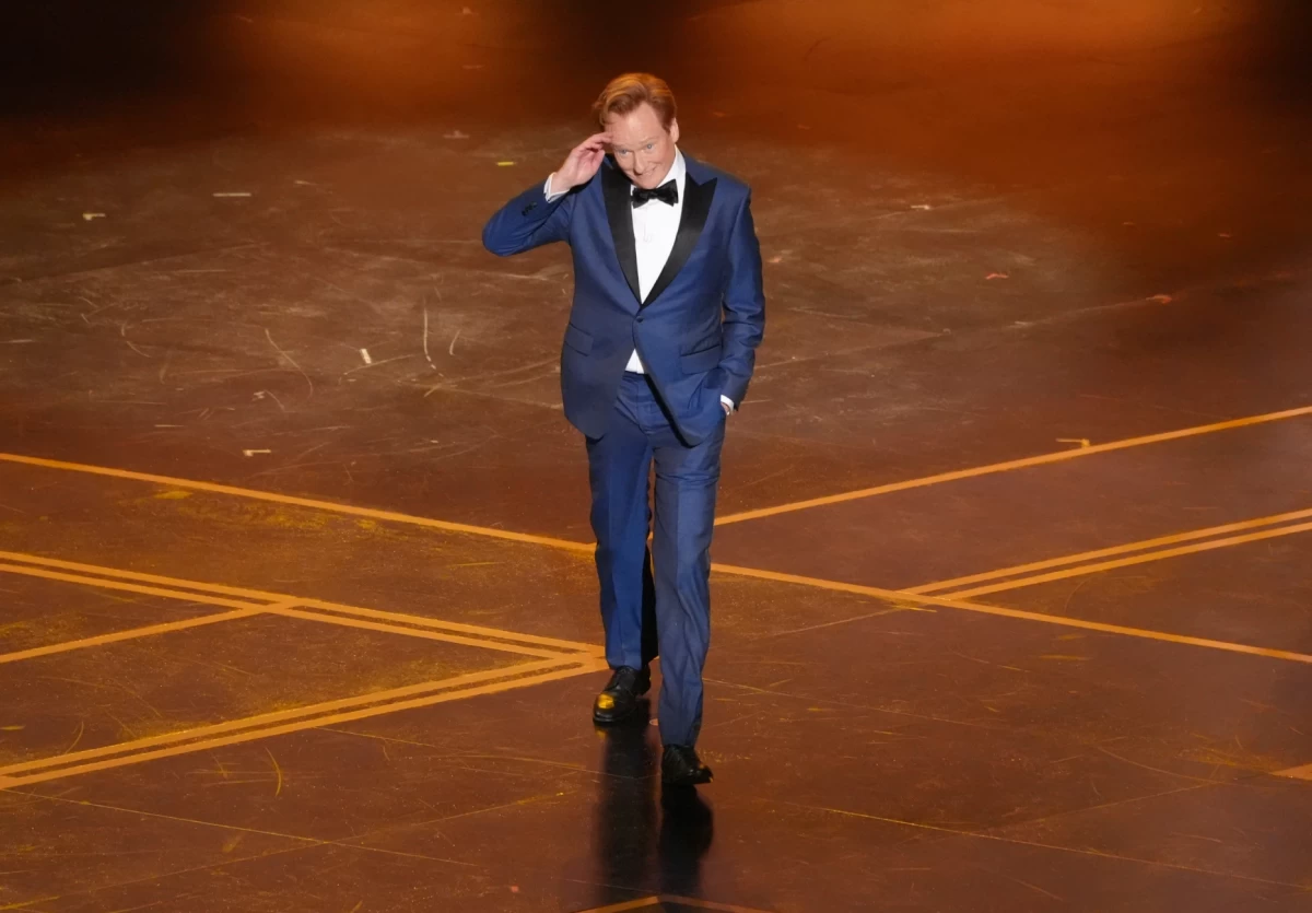Host Conan O’Brien appears during the 98th Oscars at Dolby Theater in Los Angeles (AP) 