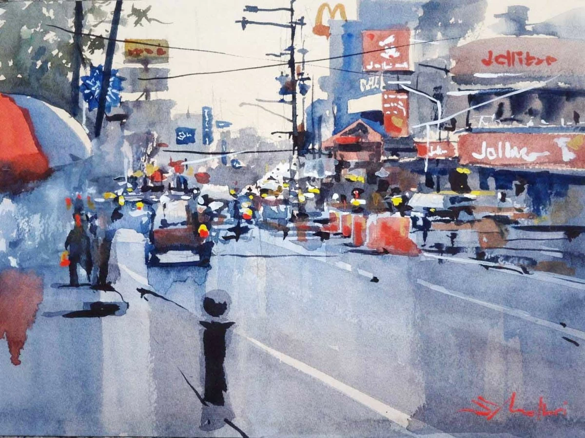 FROZEN IN TIME — One of Erwin Mallari's paintings.