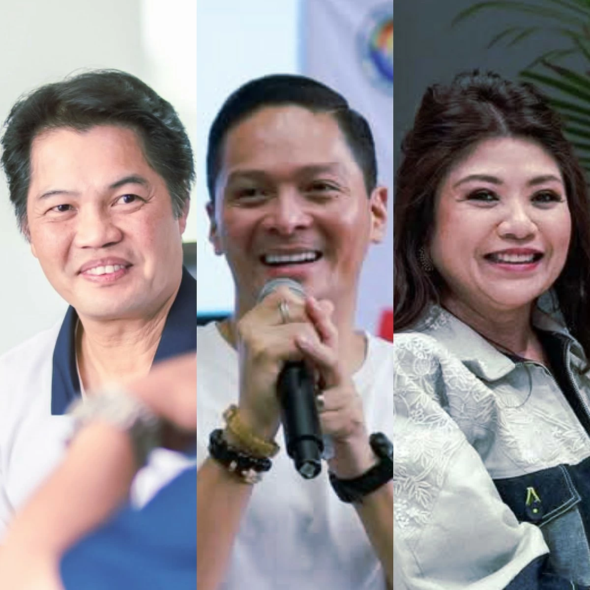 From left to right: Bacolod City lone district Rep. Albee Benitez, Cebu 5th district Rep. Duke Frasco, and Pangasinan 3rd district Rep. Maria Rachel Arenas (Facebook)