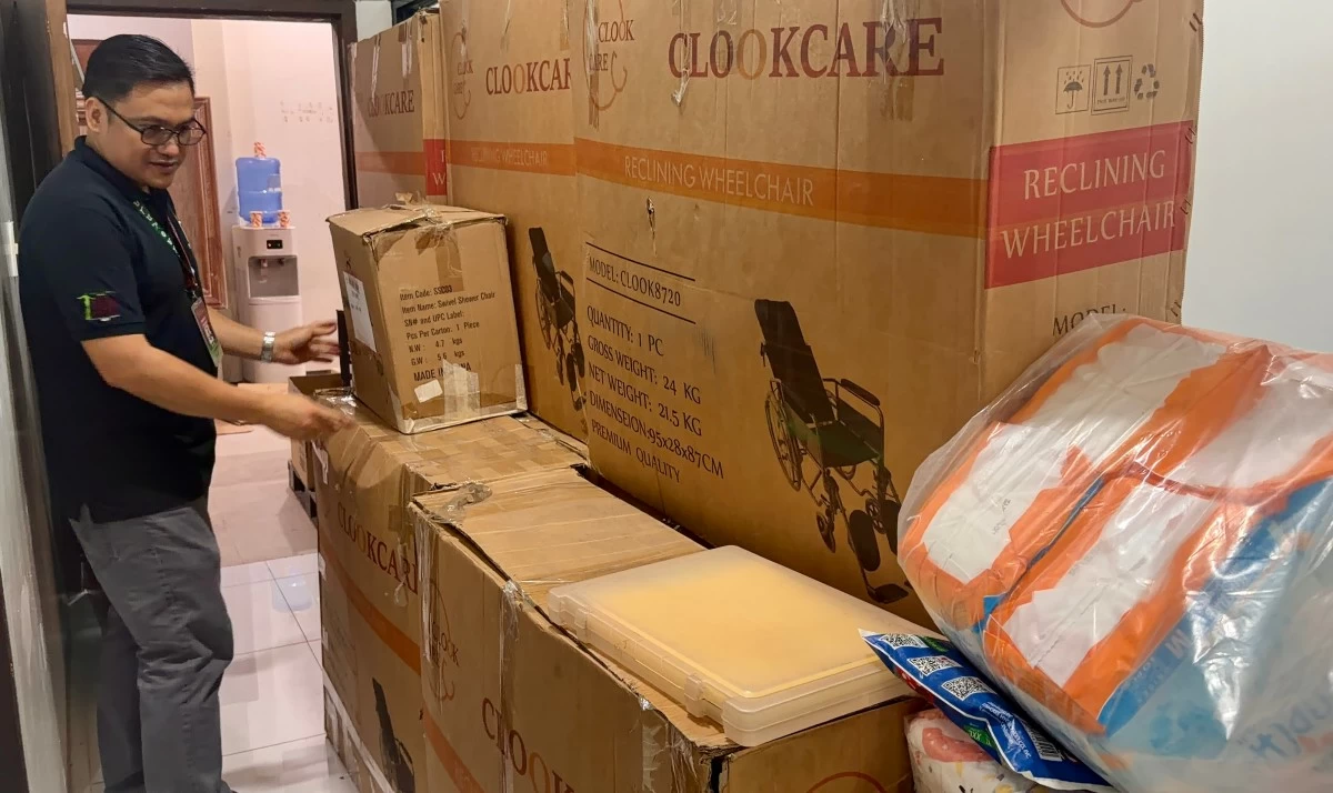 Wheelchairs, including reclining units, are provided to patients referred by hospital social workers through the chaplaincy program.