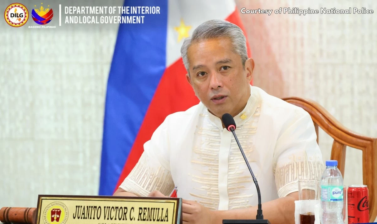 DILG Secretary Juanito Victor “Jonvic’’ Remulla (Photo courtesy of PNP via DILG)