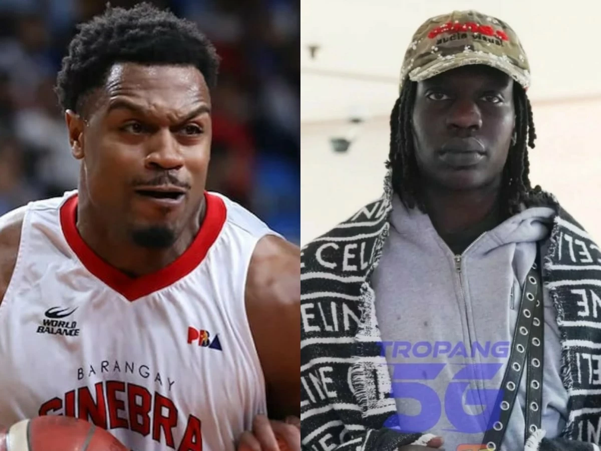 Justin Brownlee, left, and Bol Bol.