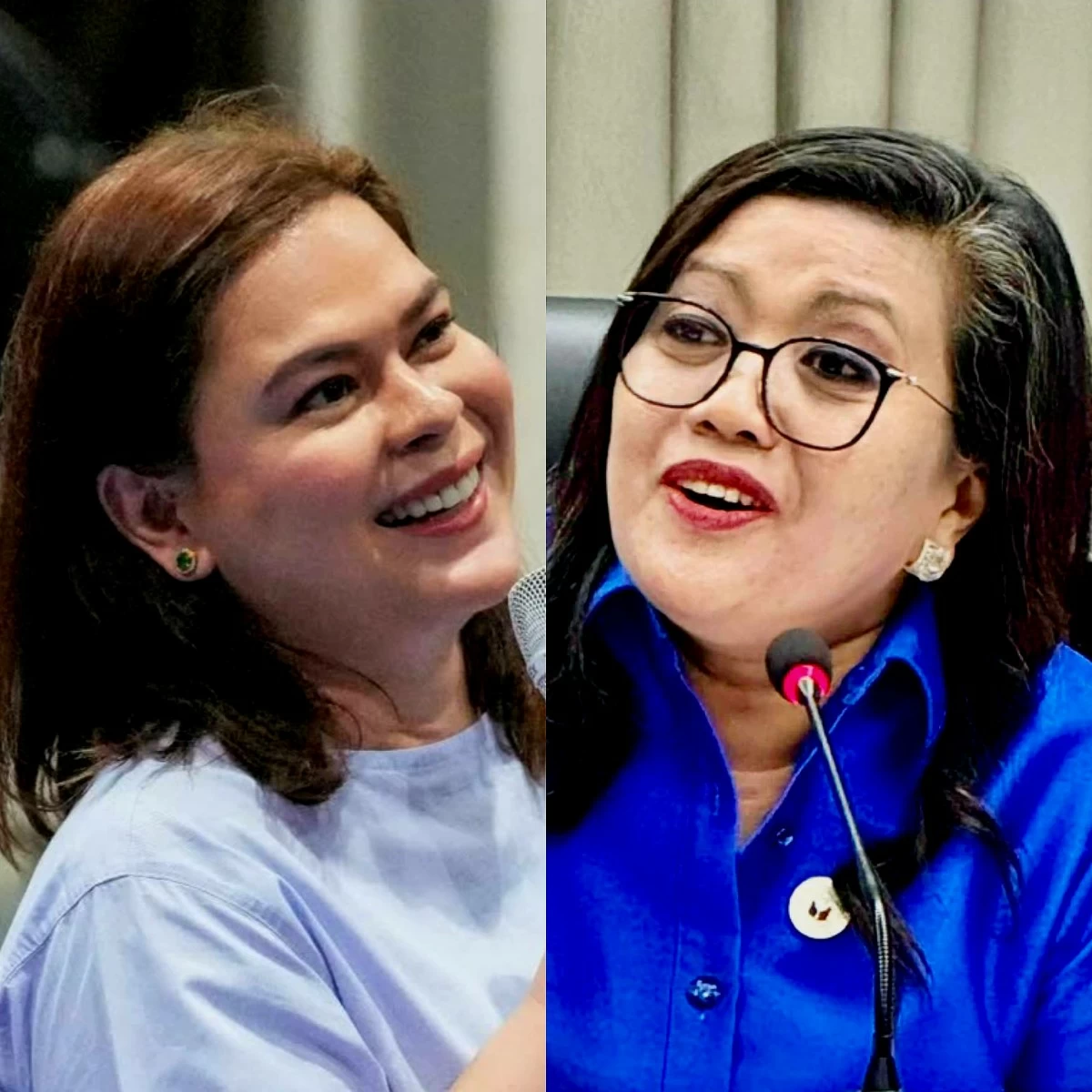 Vice President Sara Duterte (left), Batangas 2nd district Rep. Gerville 'Jinky Bitrics" Luistro (Facebook)