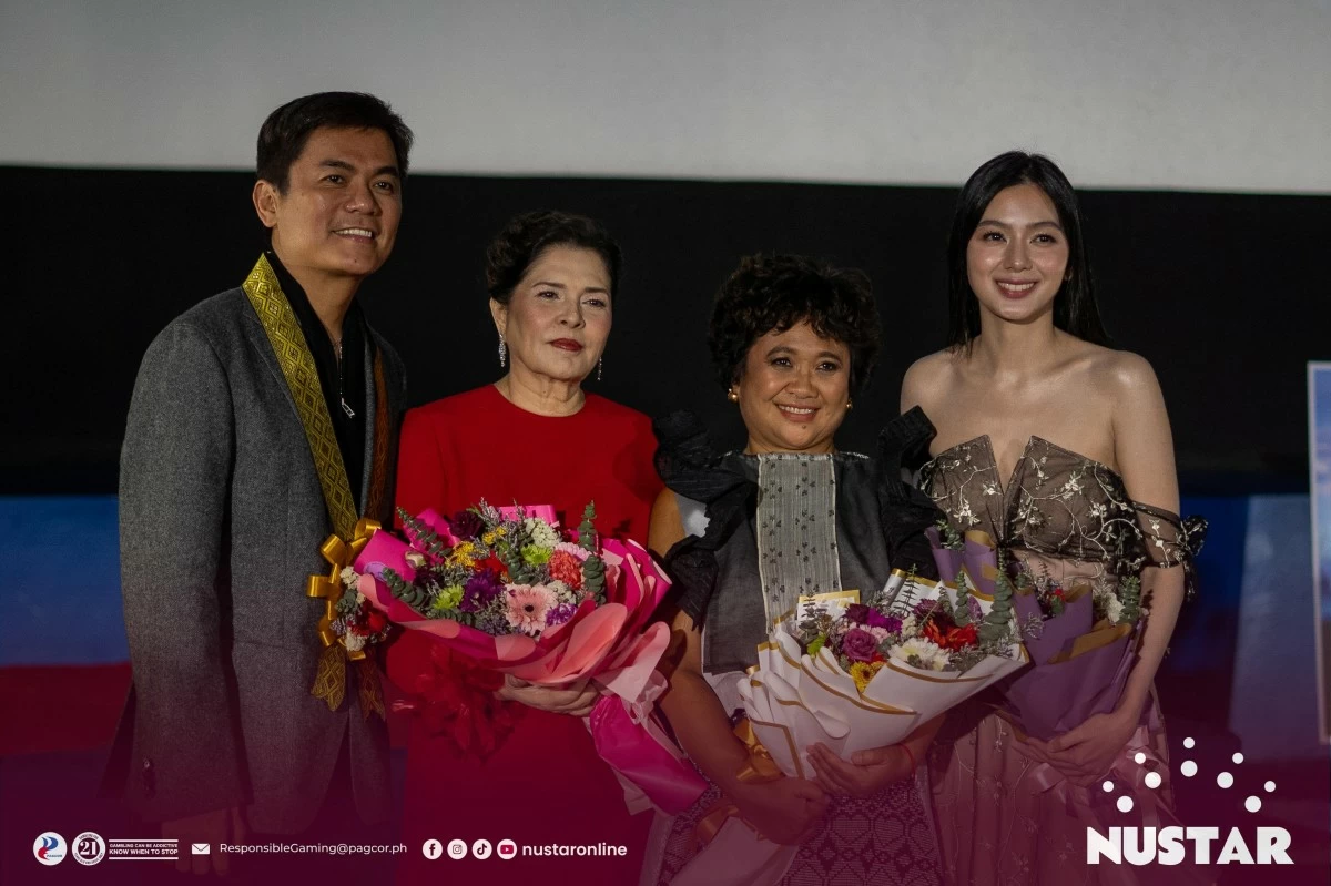 From left: Writer-director Jun Robles Lana with top-billed actresses Hilda Koronel, Eugene Domingo, and Jennica Garcia.