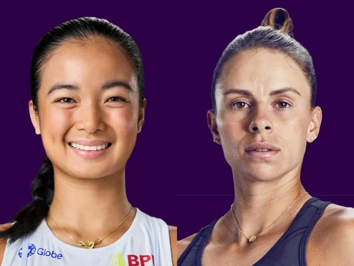 Alex Eala, left, is facing Magda Linette for the fourth time. (WTA)