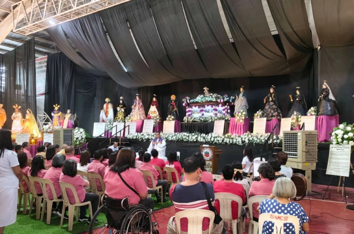 Exhibit of more than 60 religious images at the Angono Municipal gymnasium is on-going until March 29 (photo from Angono Tourism's Facebook page) 