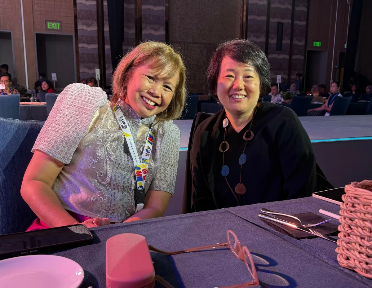 Lotus Postrado, British Council Philippines country director, and Manami Yuwasa, Regional arts director, East Asia, British Council.
