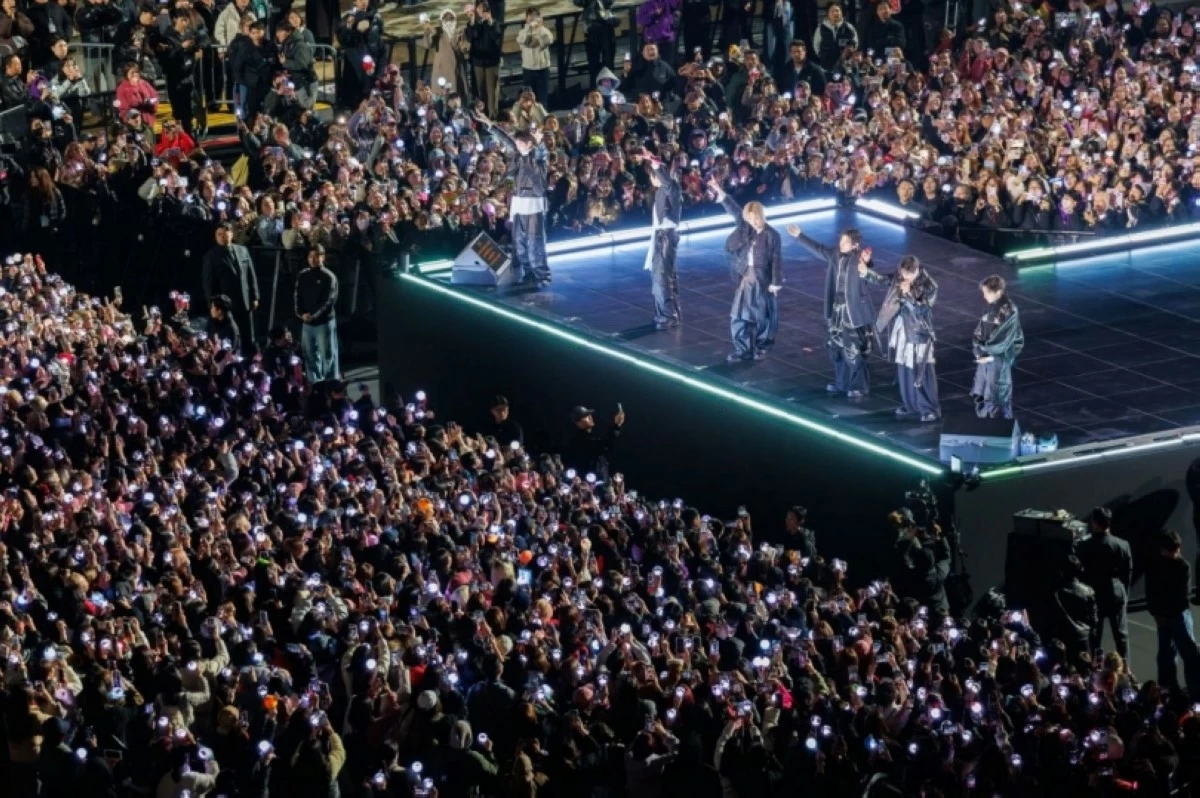 The  “BTS The Comeback Live: Arirang” (Photo from the X account of Chae Hwi-young, minister of Culture, Sports and Tourism of South Korea)

