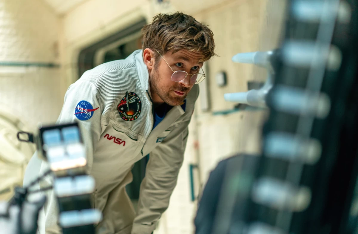 This image released by Amazon MGM Studios shows Ryan Gosling in a scene from 'Project Hail Mary.' (Jonathan Olley/Amazon MGM Studios via AP)