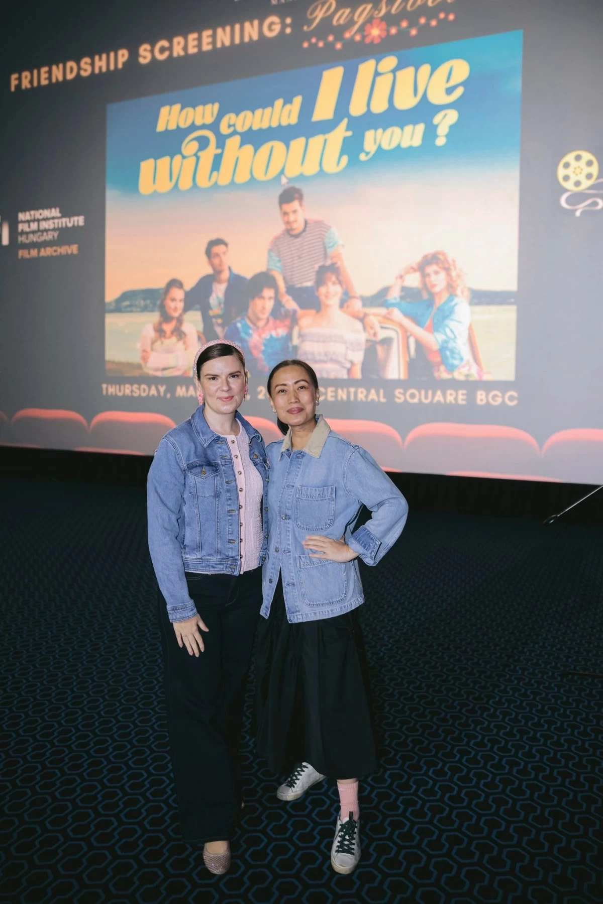 Ambassador Tóth with Tourism Promotions Board Chief Operating Officer Marga Nograles at the film screening