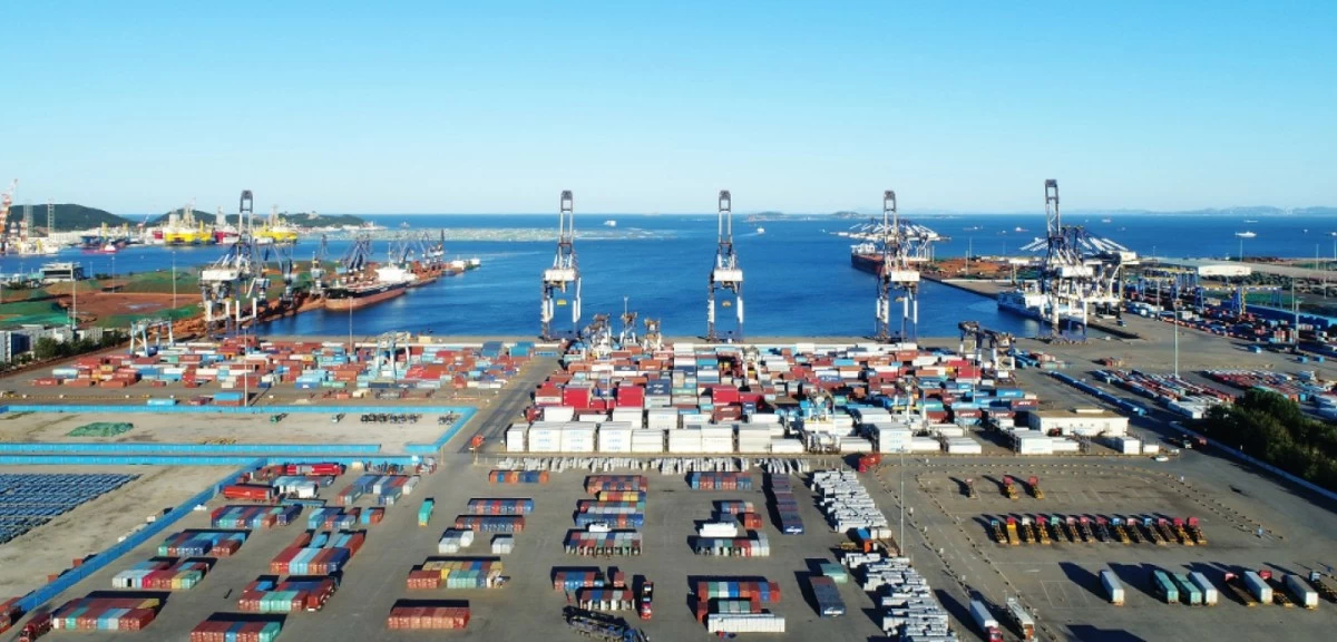 Port terminal in Shandong Province, People’s Republic of China operated by Yantai International Container Terminal Ltd. 