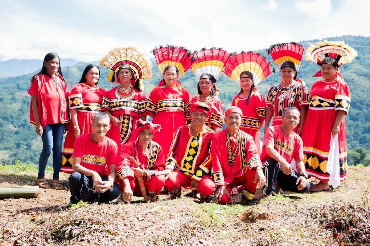 Master seamstress. Cherlie Tundanay (left) of the Higaonon tribe in Barangay Guihean, Bukidnon is one of the few remaining artisans skilled in sewing traditional tribal attire. She sees mentorship as a way to keep the tradition alive in future generations.