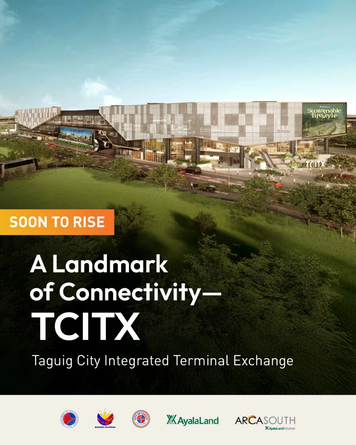 Taguig City Integrated Terminal Exchange (TCITx), soon to rise in Arca South, Taguig (Photo from Arca South Facebook page)