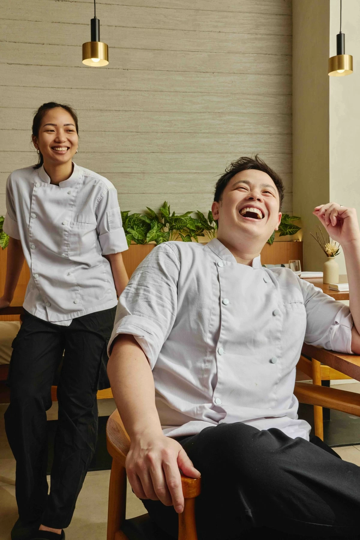 KITCHEN TANDEM Chefs Alex and Mikee Tan of Tandem, the husband-and-wife team behind the restaurant’s thematic tasting menus in Makati