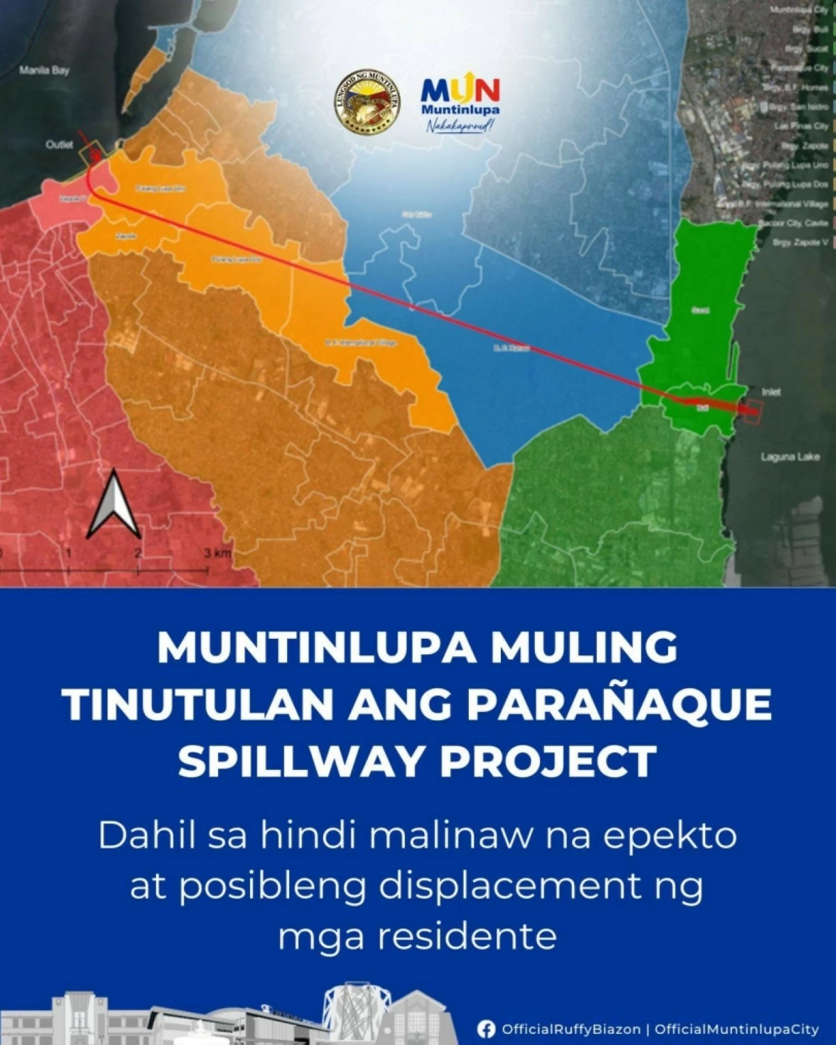 The Parañaque Spillway Project (Photo from Mayor Biazon's Facebook account) 