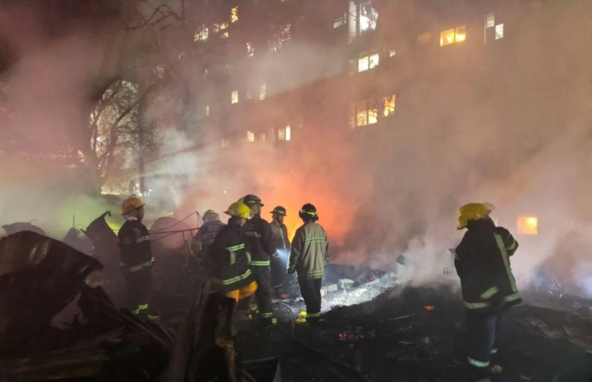 The fire in Barangay Western Bicutan, Taguig on March 24 (Photo from BFP Taguig) 
