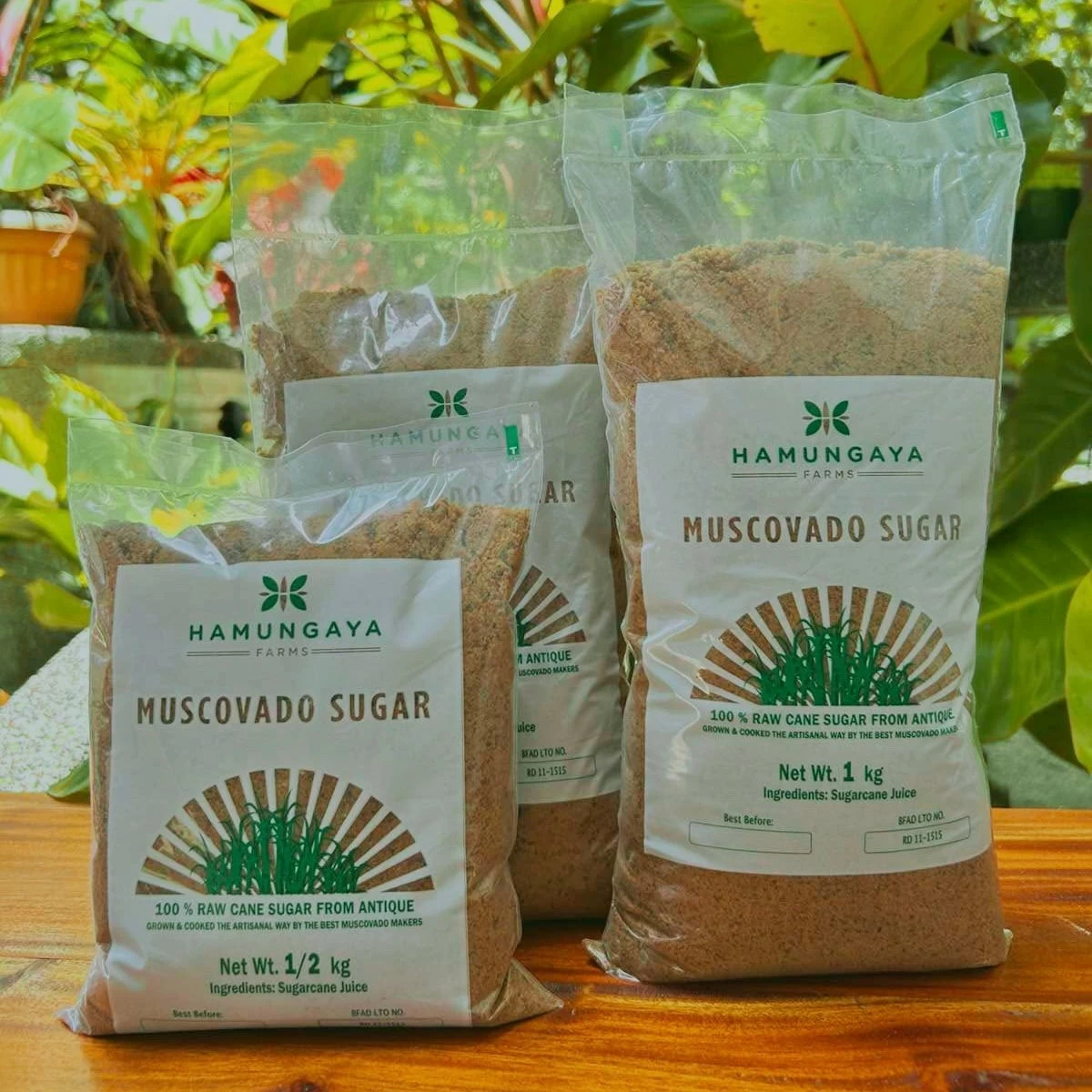 Hamungaya Farms’ finished muscovado sugar.
