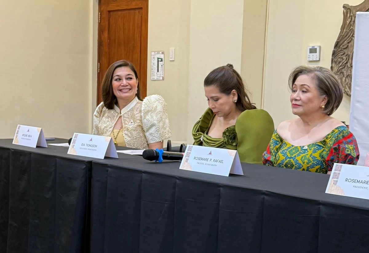Mylene Abiva, Ida Tiongson, and Rosemarie Rafael
