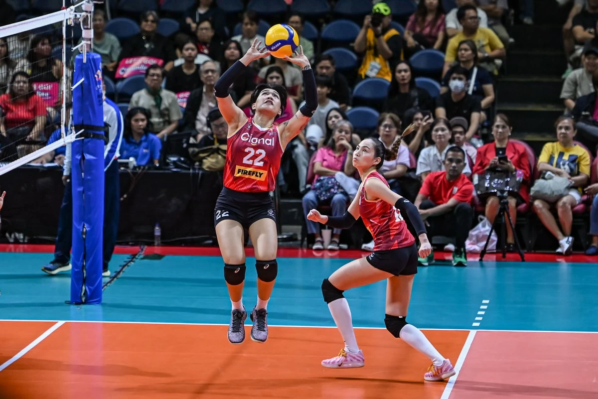 Gel Cayuna scores 11 points while managing 35 excellent sets from Cignal. (PVL Images)
