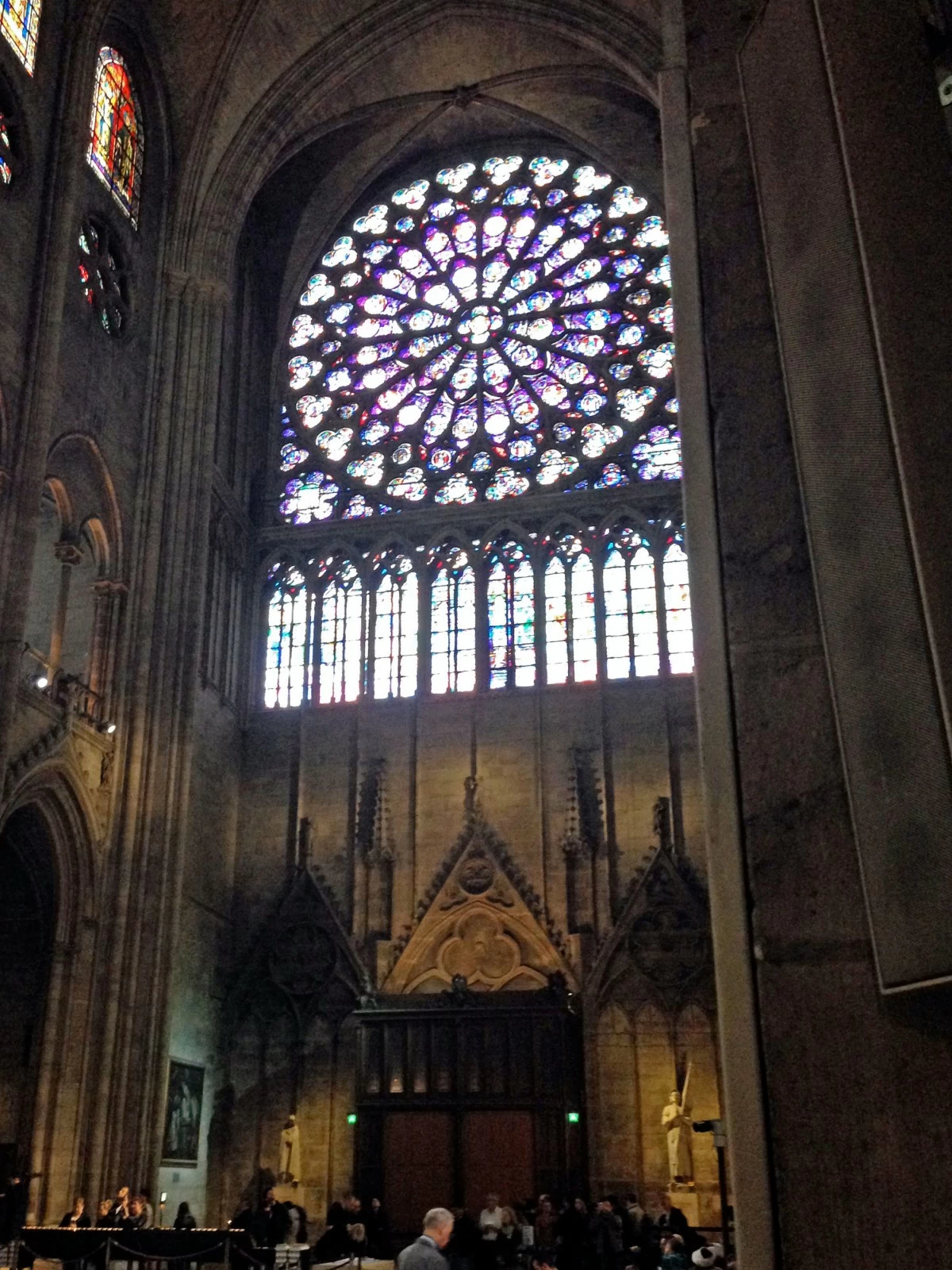 HOLY WINDOWS Notre-Dame de Paris' South Rose Window celebrates Christ's triumph and the New Testament.