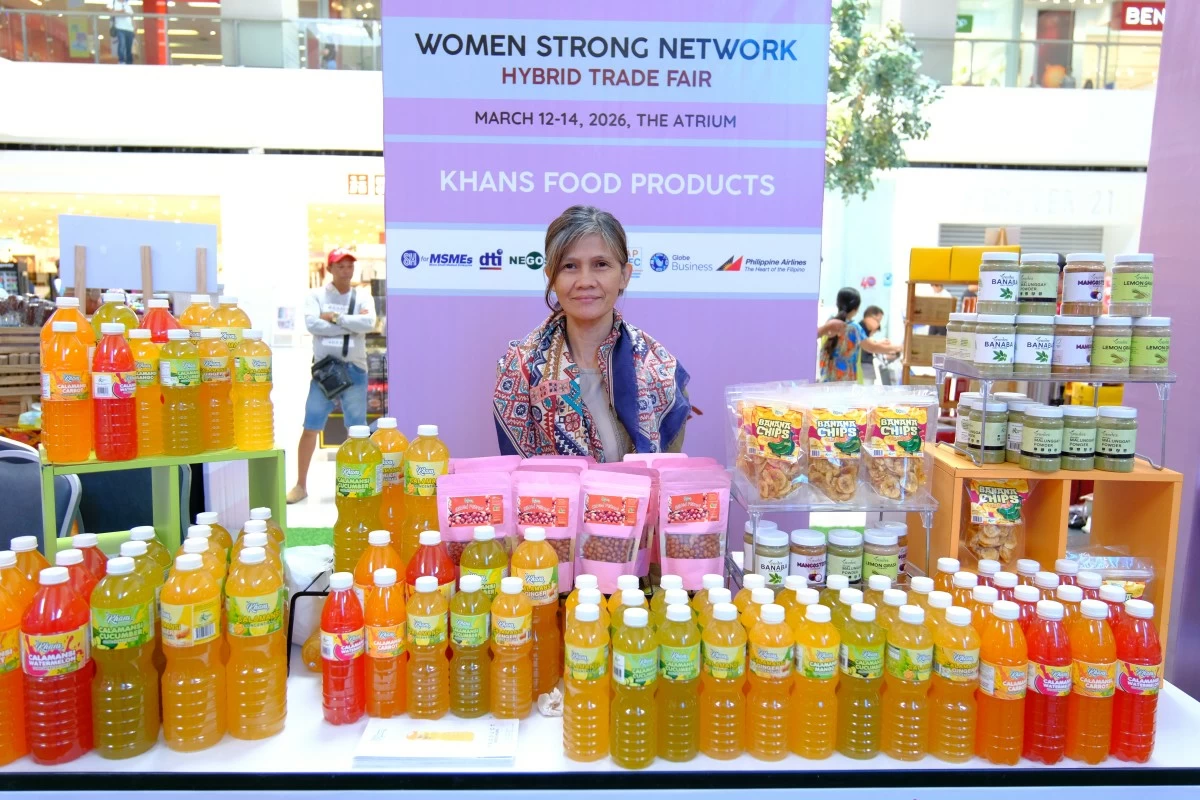 Filipina entrepreneurs proudly present their brands at the WomenBizPH Trade Fair, highlighting the creativity, resilience, and innovation of women-led MSMEs.