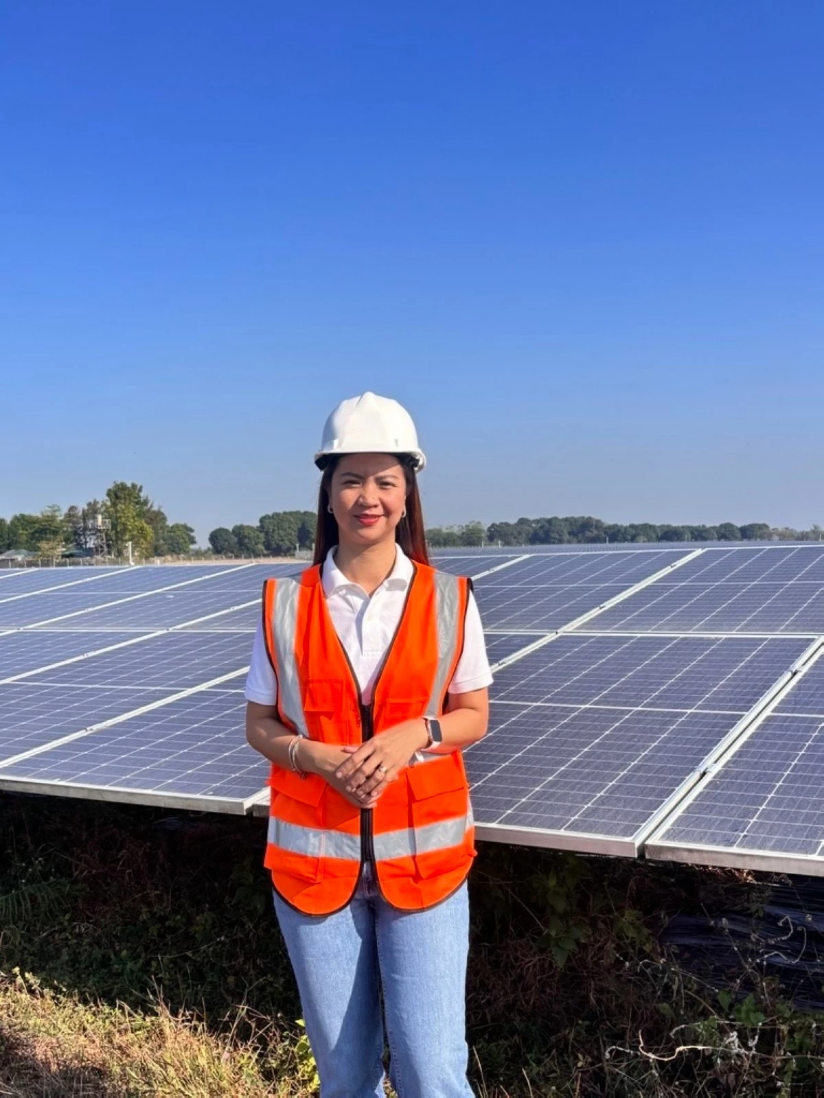 Engr. Jennylene Baluyot, Site Manager at MGEN Renewables Bulacan Solar Plant, leads one of the Philippines' major renewable energy facilities.

