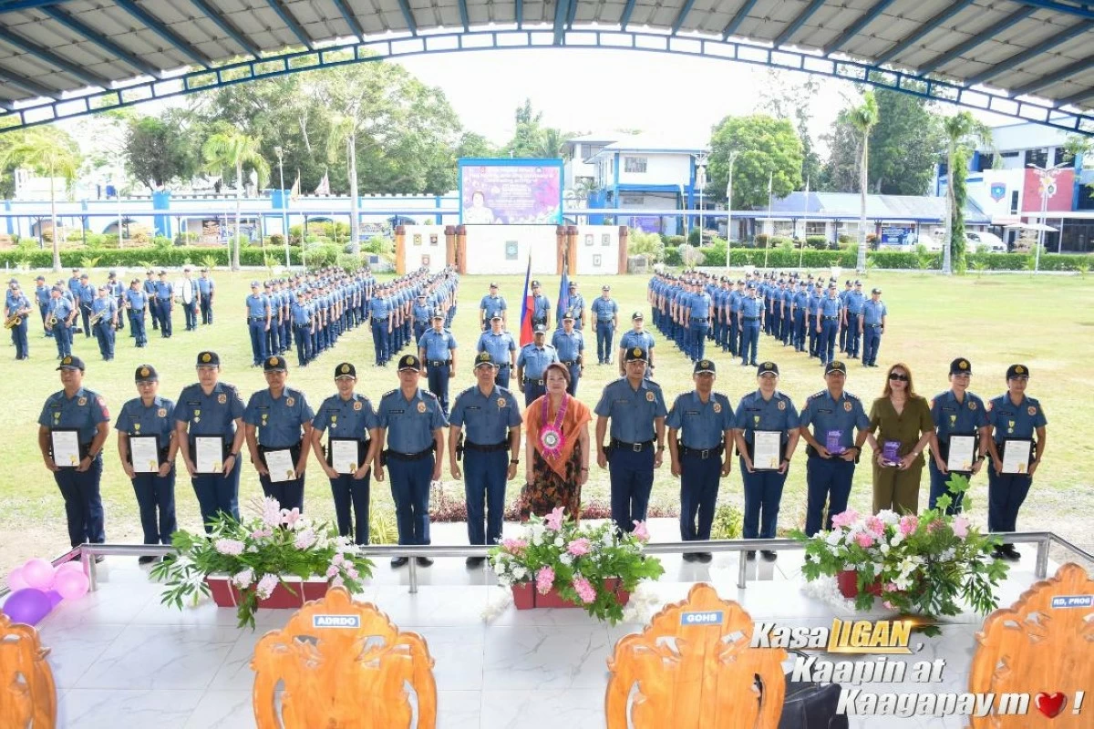 
OUTSTANDING female police officers were awarded in Camp Delgado in Iloilo City.  (PNP/PRO-6)
