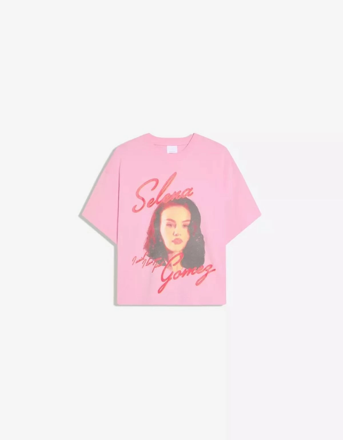 Selena Gomez short sleeve print T-shirt (Bershka)
