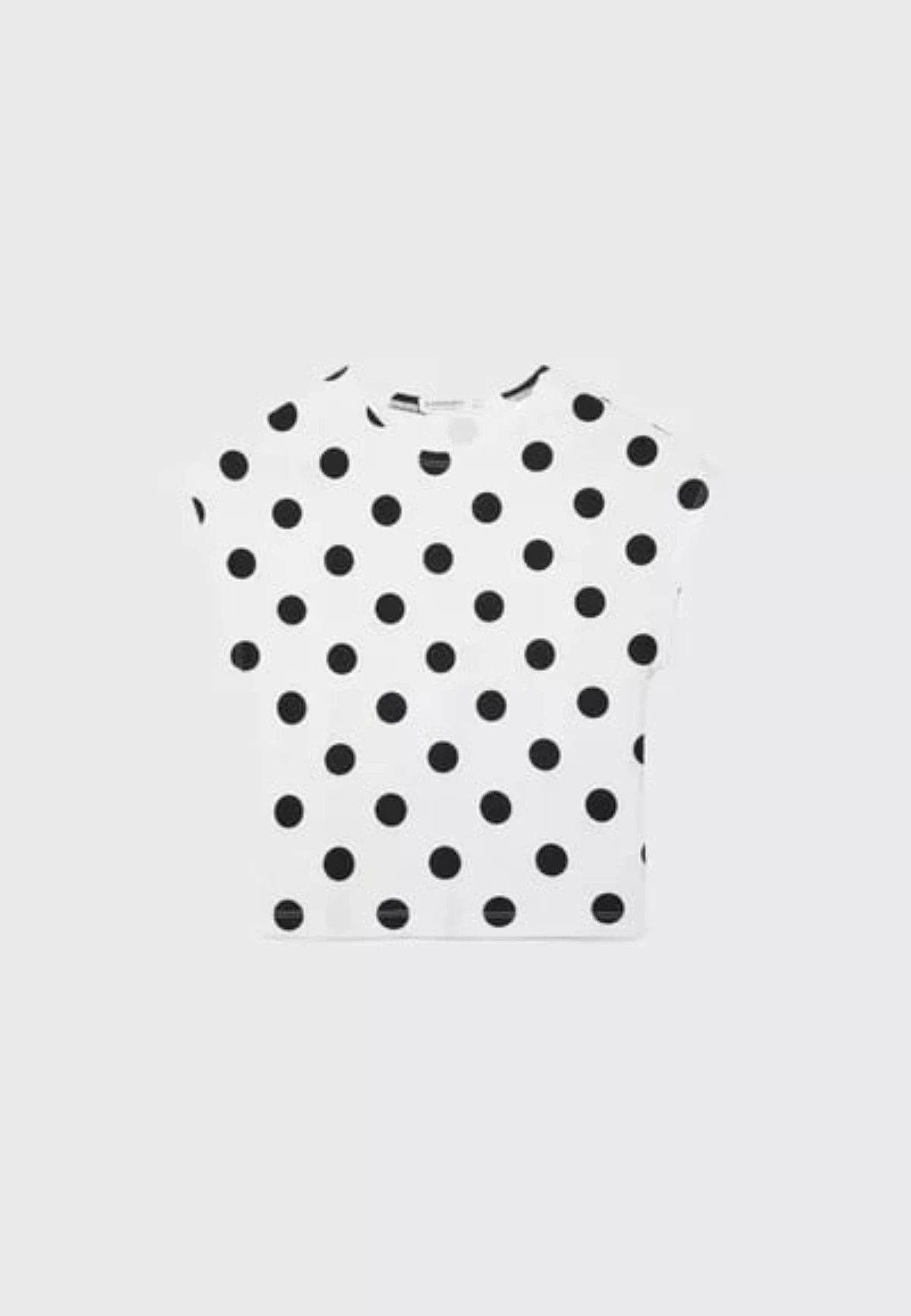 Cap sleeve polka dot T-shirt (Stradivarius)